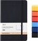 Hardcover-Journal-Notebooks, A5 Lined Journals Notebook for Writing 200 Pages, 8.2 X 5.5 Inch, Classic Ruled Notebooks for Work/Travel/College (Black- 1 Pack)
